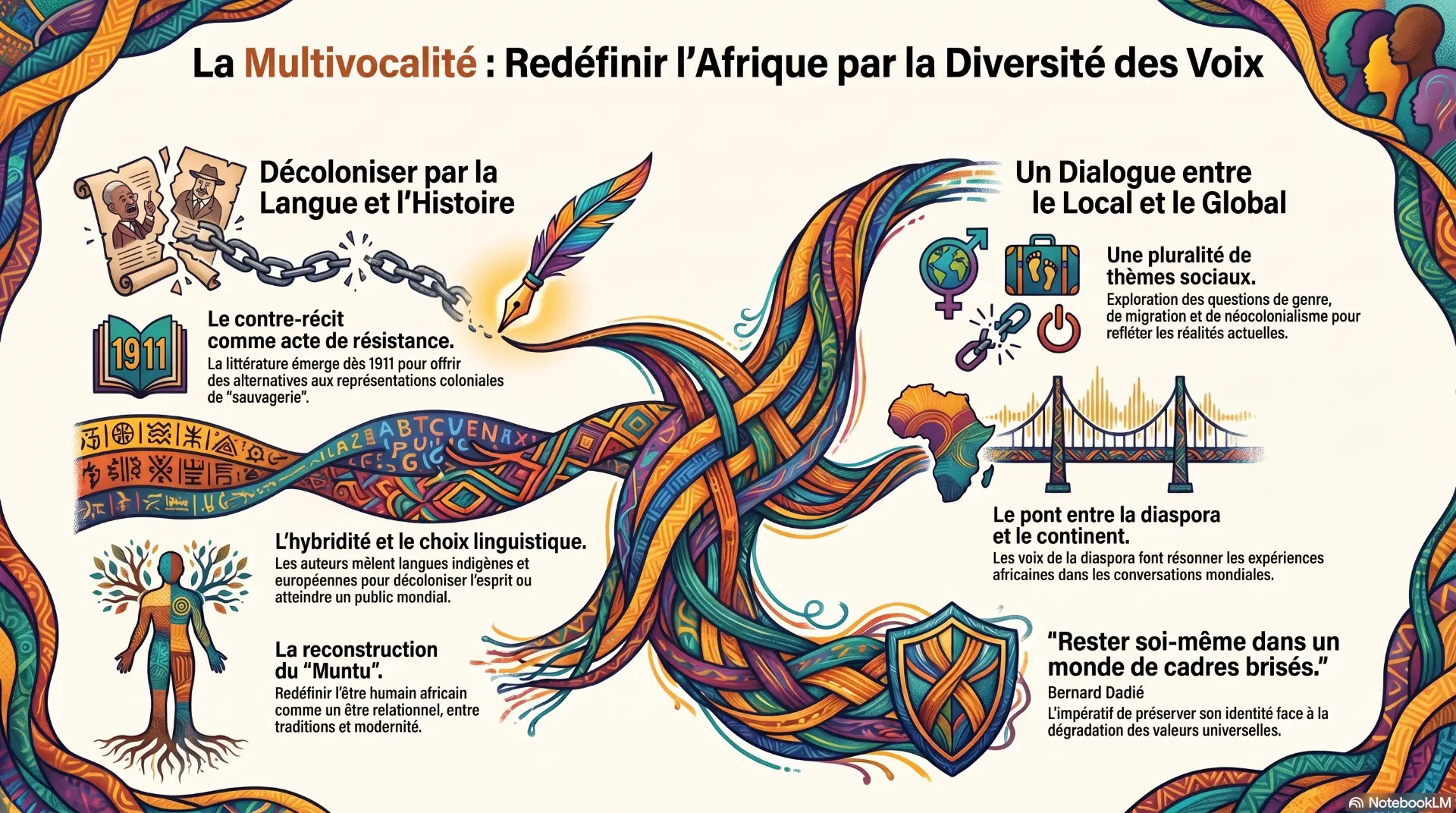 Infographie : la multivocalité, redéfinir l'Afrique par la diversité des voix